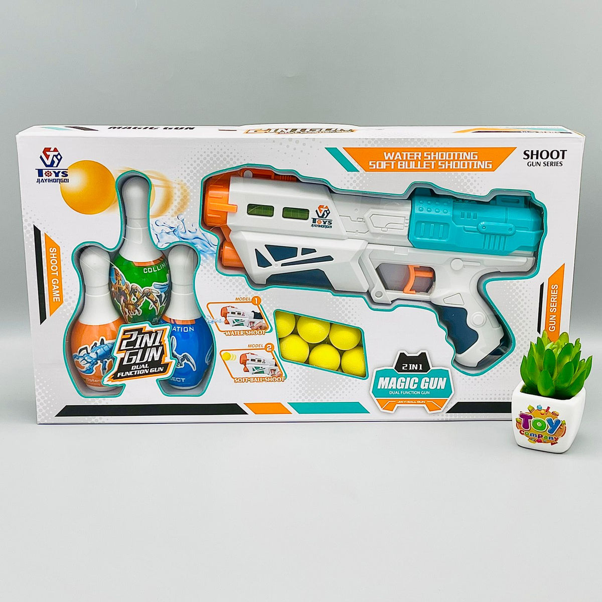 2 in 1 Foam Ball Bullets and Water Gun