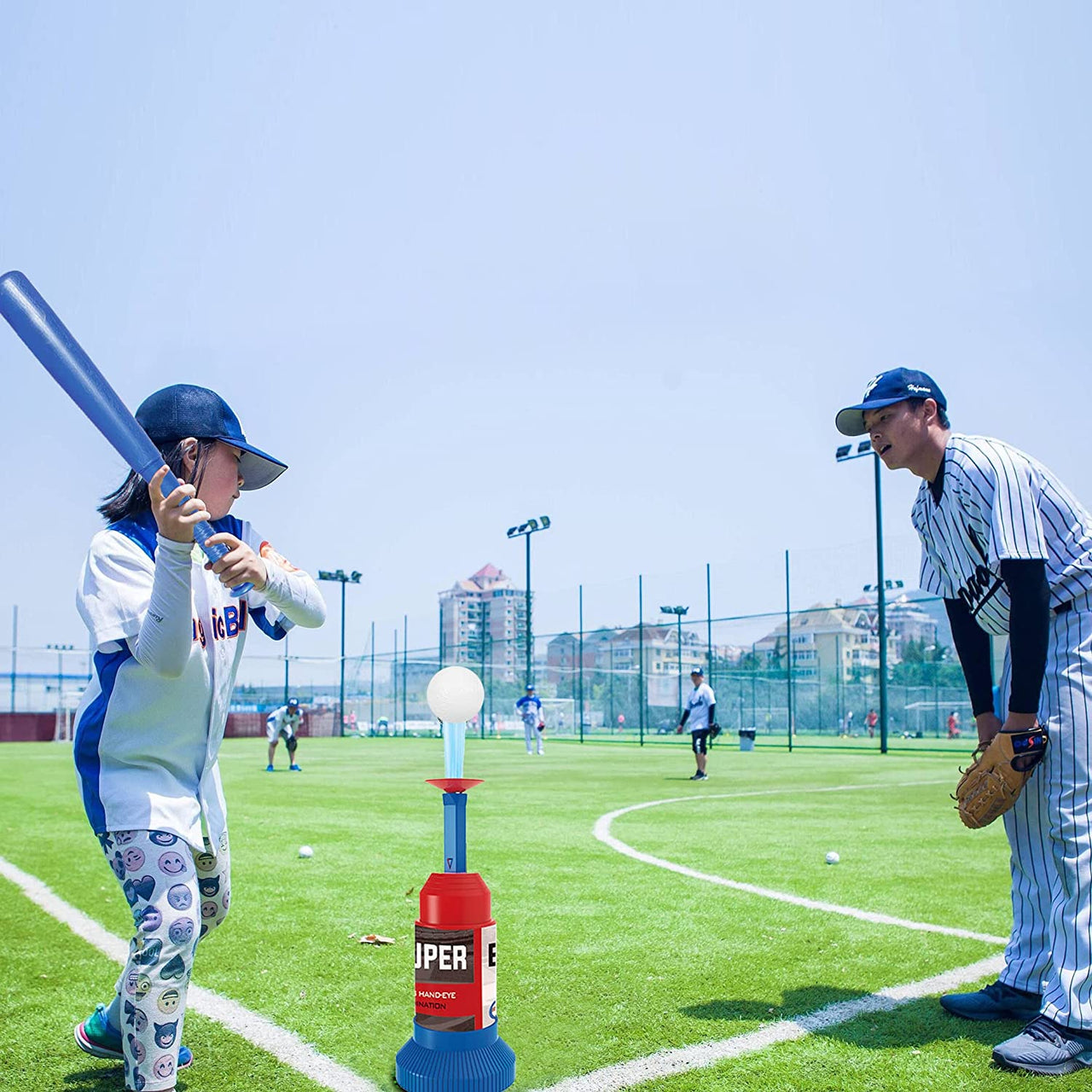 2 in 1 Super Baseball Adjustable Set