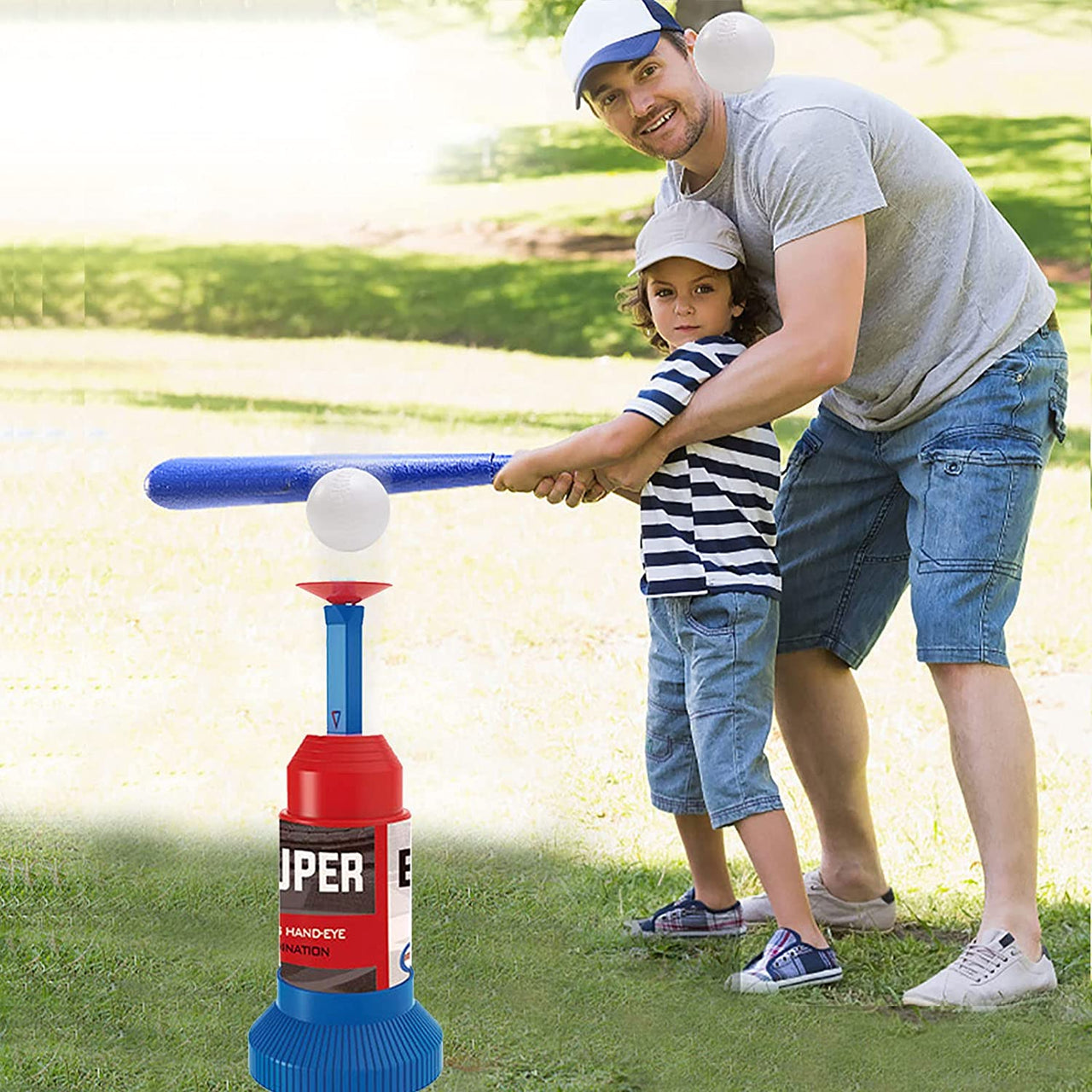 2 in 1 Super Baseball Adjustable Set