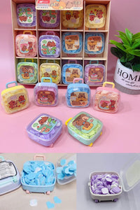 1Pc Portable Travel Suitcase Shape Paper Soap