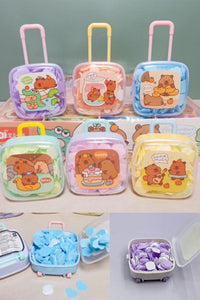 1Pc Portable Travel Suitcase Shape Paper Soap