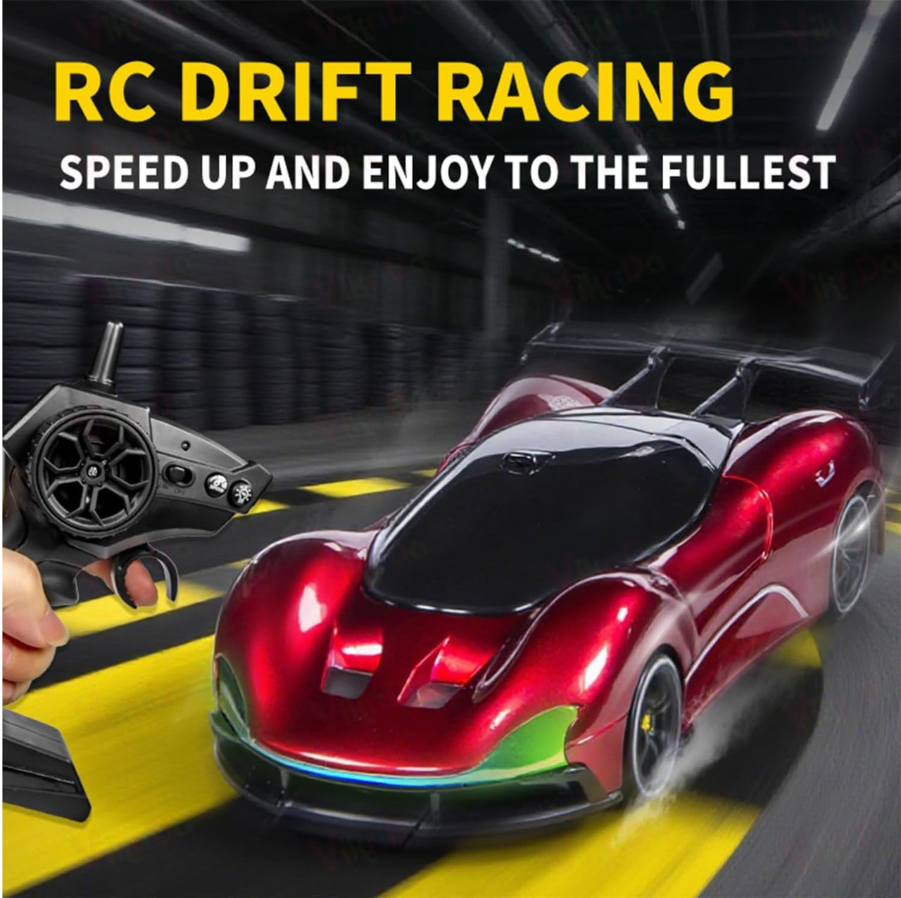 2.4GHz RC 4WD Drift Car With RGB Lights