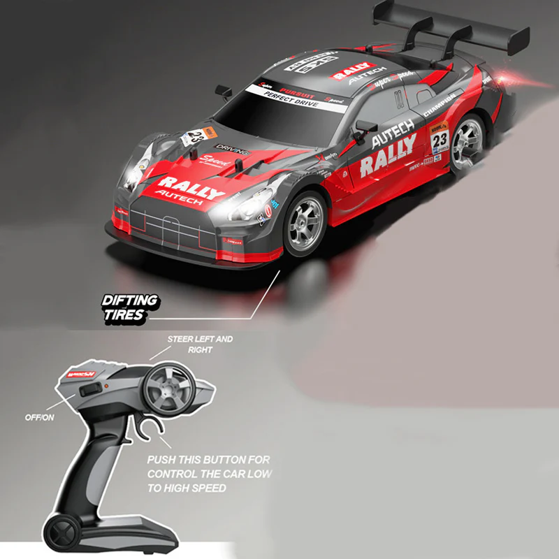 30Km/h 2.4GHz RC 4WD Nissan GTR Drifting Car