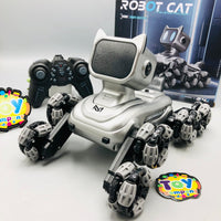 2.4GHz RC 8-Wheels Stunt Robot Cat