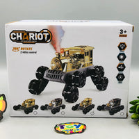2.4GHz RC Chariot 8 Wheels Stunt Train With Smoke