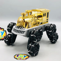 2.4GHz RC Chariot 8 Wheels Stunt Train With Smoke