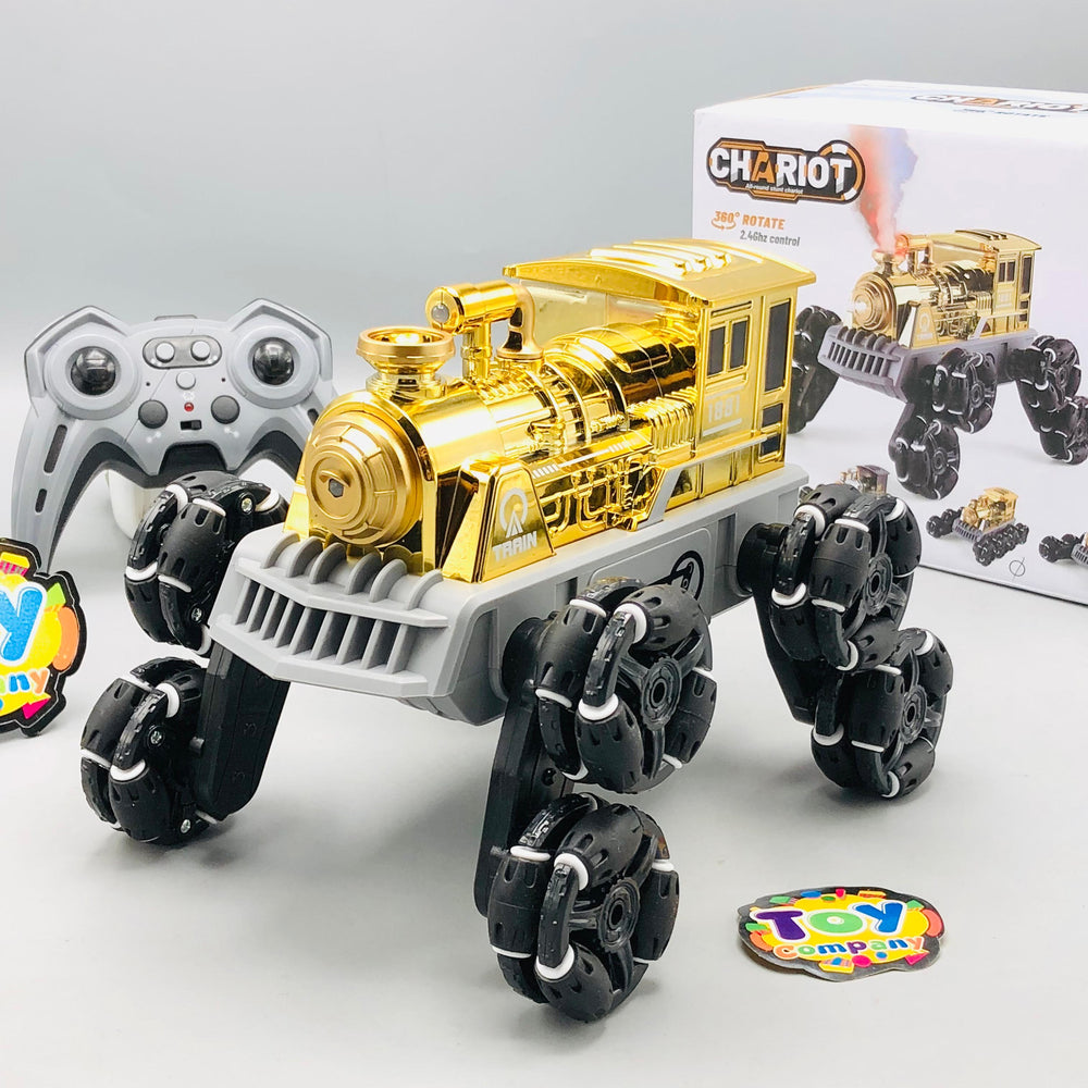 2.4GHz RC Chariot 8 Wheels Stunt Train With Smoke