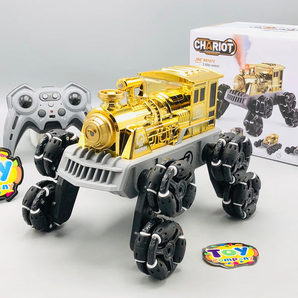 2.4GHz RC Chariot 8 Wheels Stunt Train With Smoke