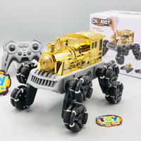 2.4GHz RC Chariot 8 Wheels Stunt Train With Smoke