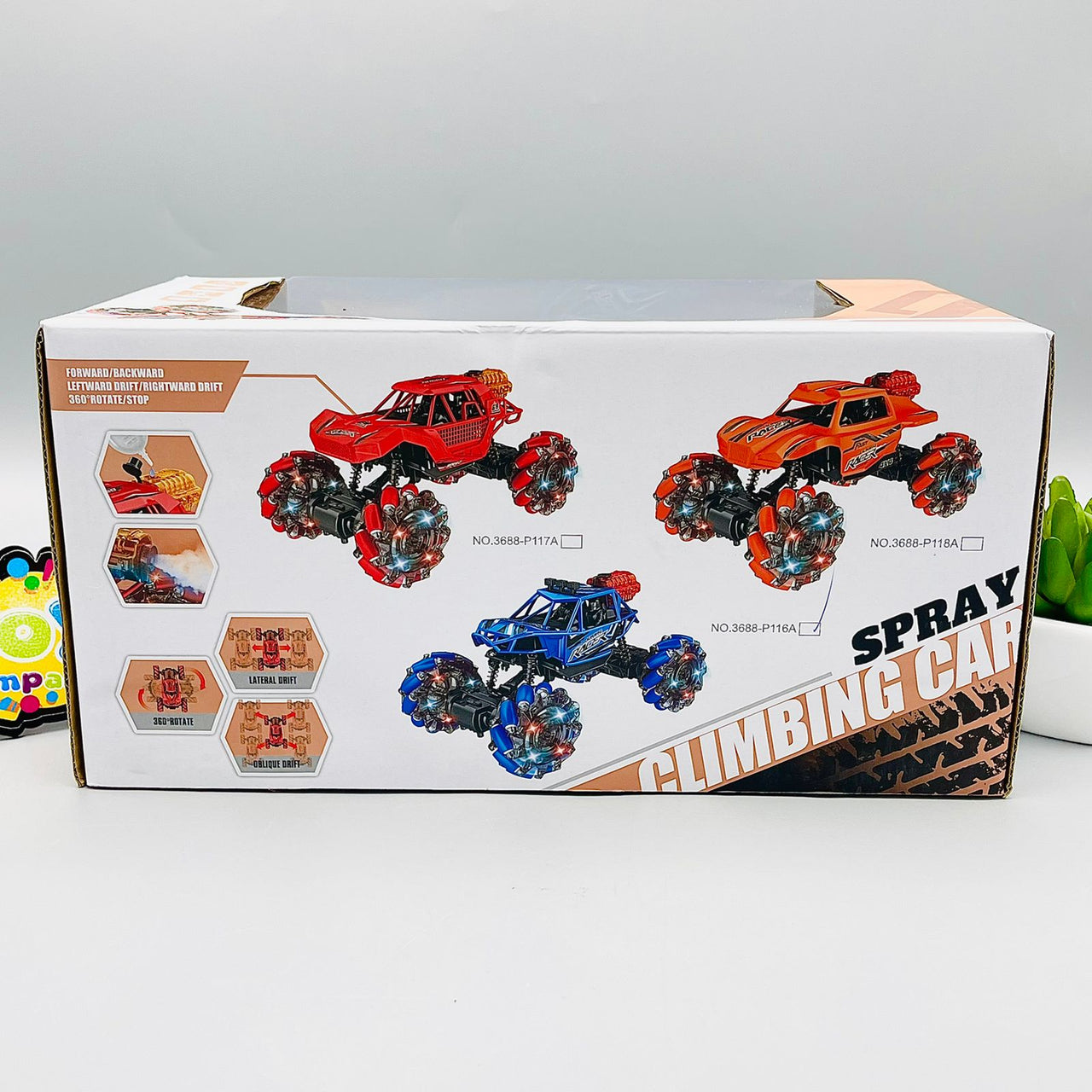 2.4GHz RC Stunt Climbing Truck With Smoke