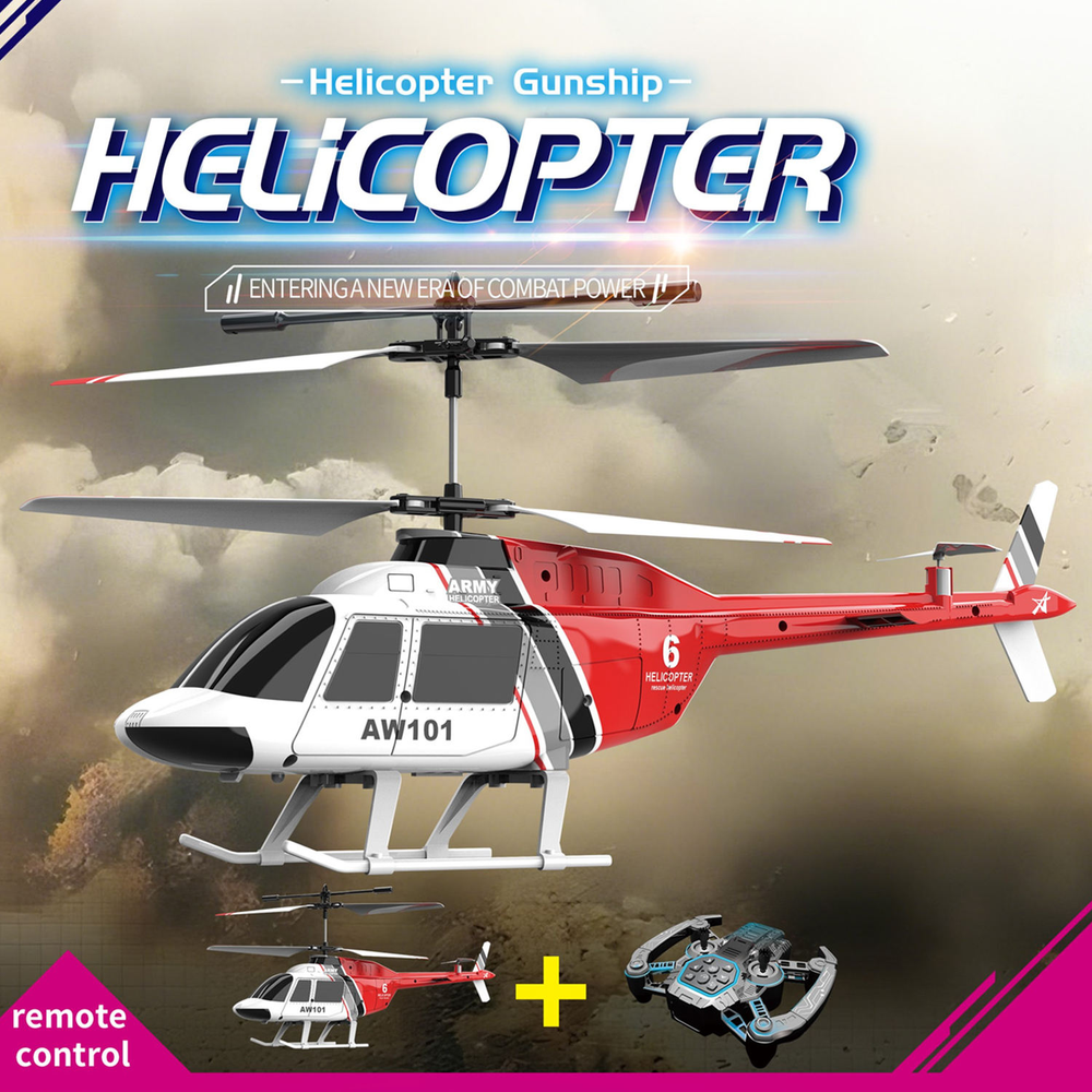 2.4GHz RC Gunship Flying Helicopter