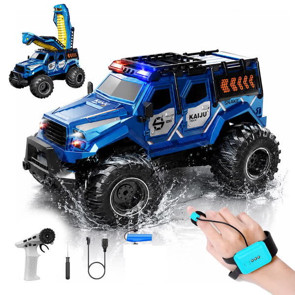 2.4GHz Remote & Watch Control Cobra Attack Rock Crawler