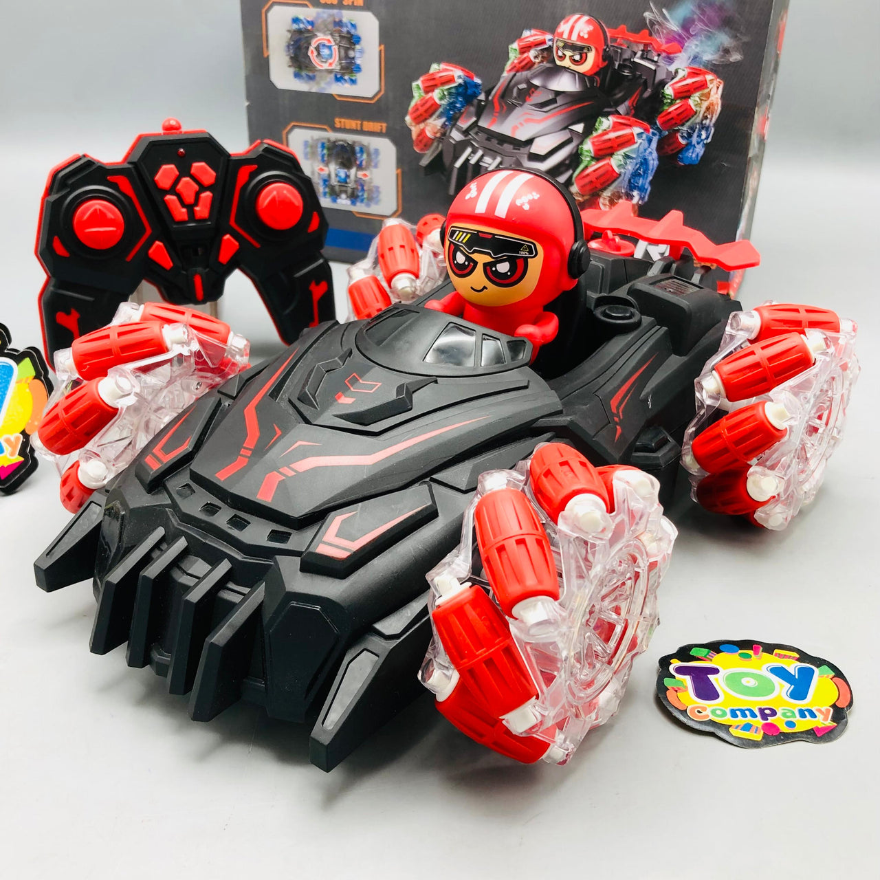 2.4GHz Remote & Watch Control Stunt Spray Car