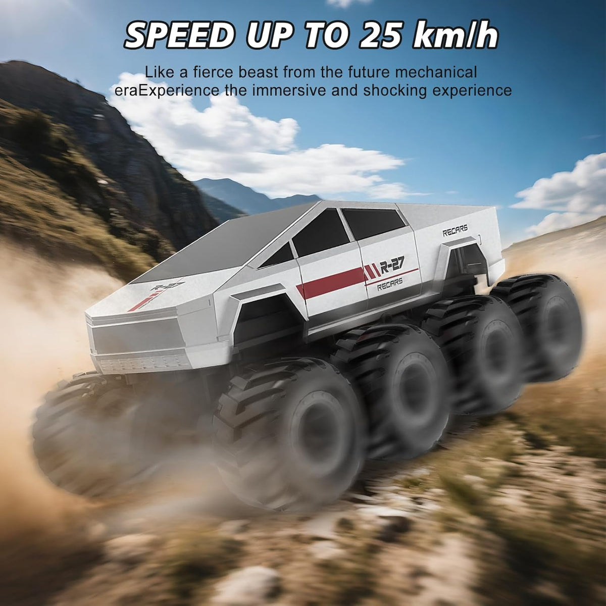 2.4G RC 8WD Tesla Amphibious Armored Truck