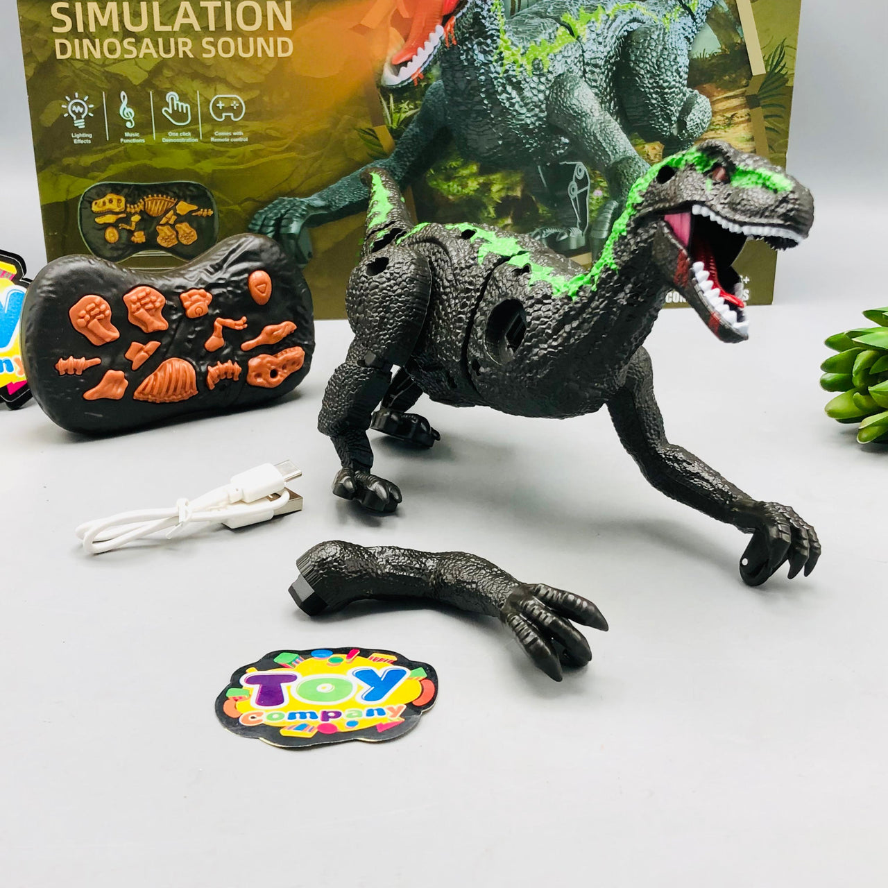 2.4G RC Crawling Dinosaur With Light & Sound - Major Fault