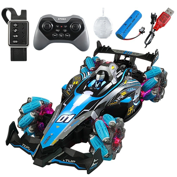 2.4G Remote & Watch Control Ferrari F1 Stunt Car With Smoke