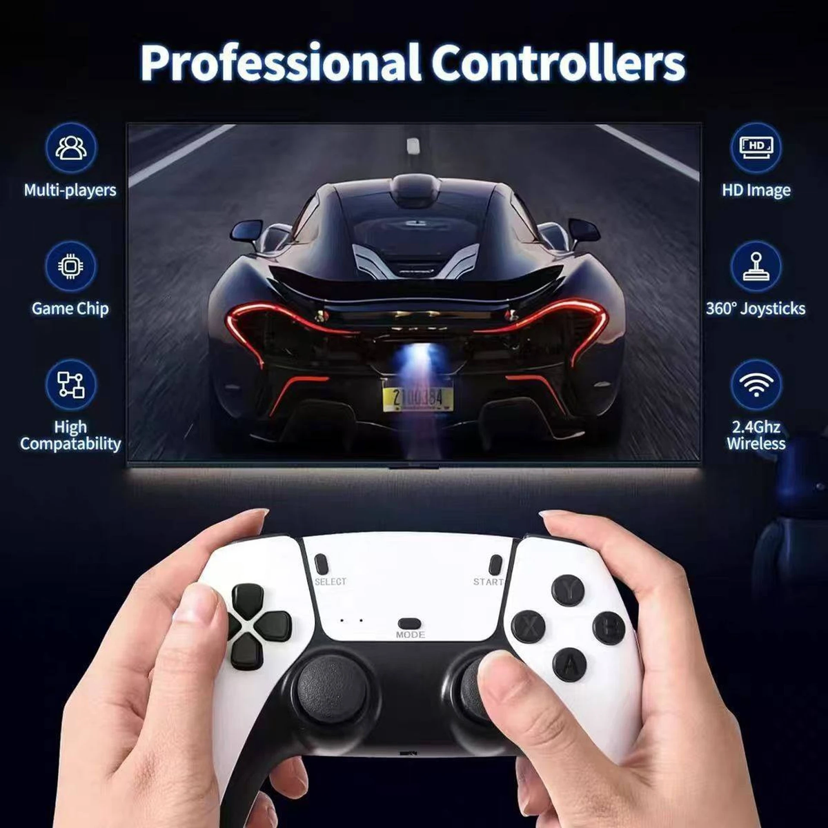2.4G Wireless 3D Rocker Controller Game Station