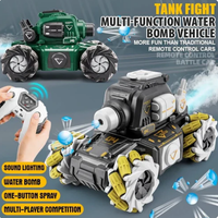 2.4G RC Gel Blaster  Shooting Tank With Smoke