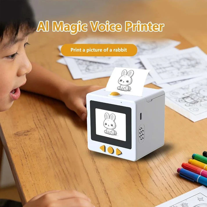 2.4 Inch AI Smart Voice Thermal Printer