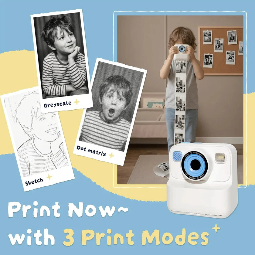 2.4 Inch Multi-functional Kids Instant Print Camera