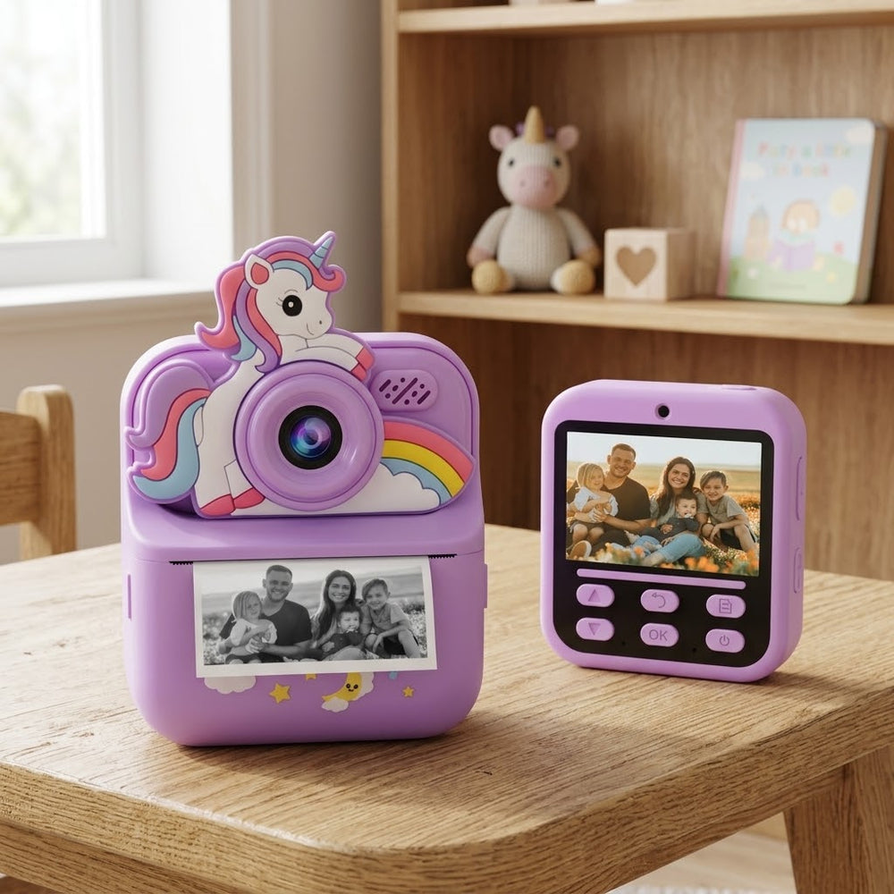 2.4 Inch Kids Unicorn Dual Camera Printer