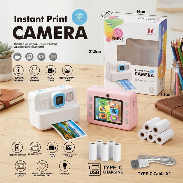 2.8 Inch Multi-functional Kids Instant Print Camera