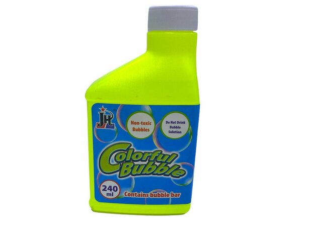 240ml Colorful Bubble Liquid Bottle