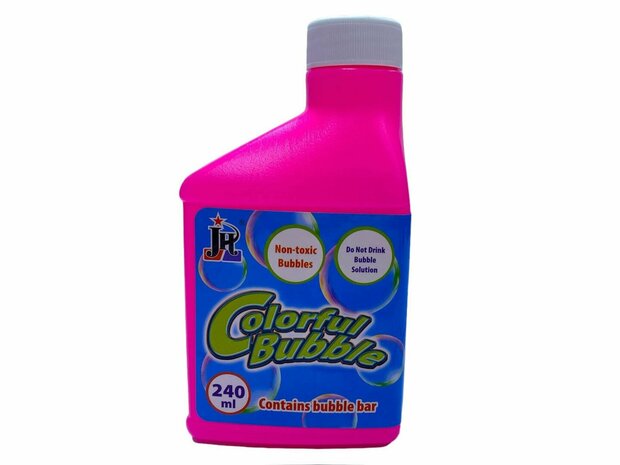 240ml Colorful Bubble Liquid Bottle