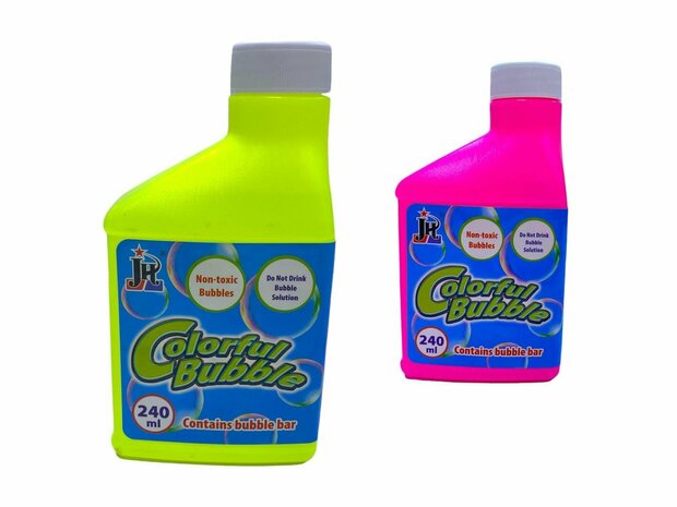 240ml Colorful Bubble Liquid Bottle