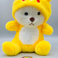 12* Inches Premium 2in1 Hoodie Pikachu Bear Stuff Toy