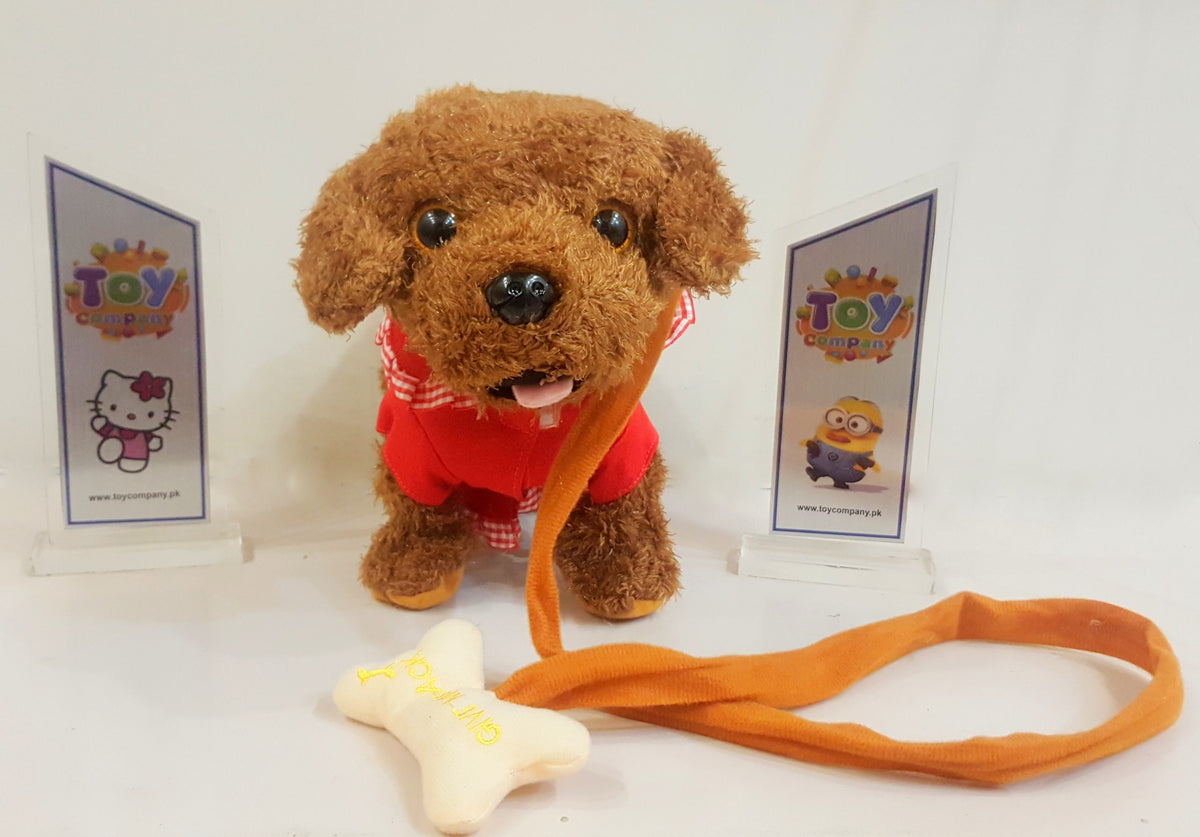 Children Electronic Pet Walking Dog Plush Toy with Music