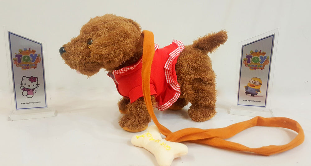 Children Electronic Pet Walking Dog Plush Toy with Music