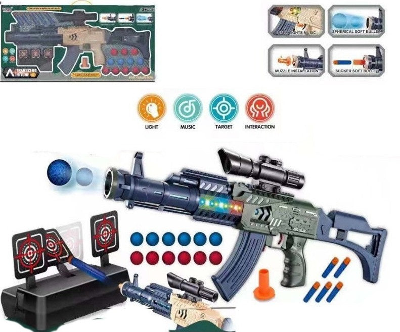 Transcend Future Gun with Soft Bullets and Targets