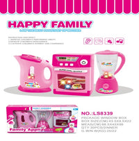 Realistic Family Kitchen Appliances Set For Kids