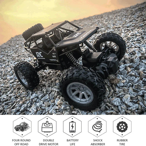 1:18 RC Alloy Rock Crawler Off-Road Vehicle