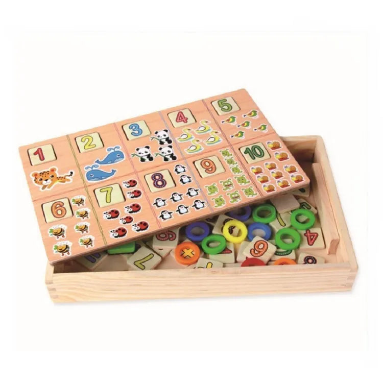 Wooden Donuts Number-Crunching Board