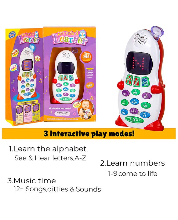 Toddlers Aptitude & Learner Musical Phone With LED Display