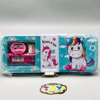 Tin Geometry Box With Stationary Set For Girls - Assortment