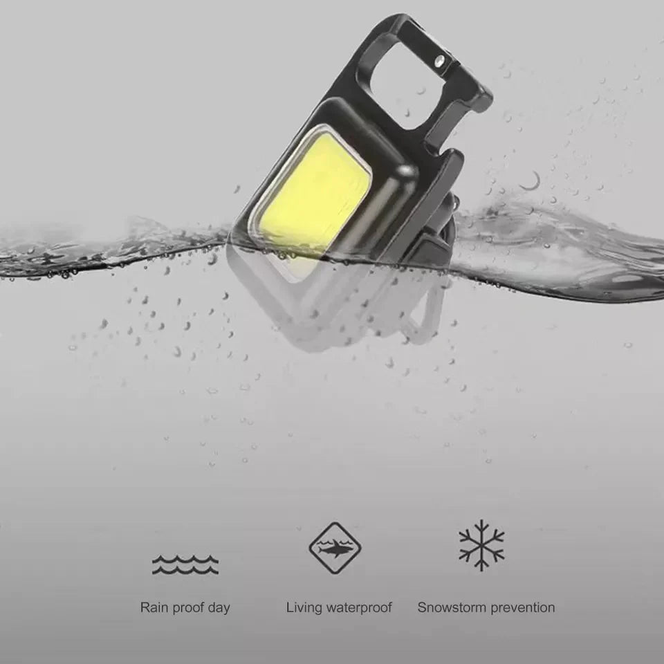 Mini COB Rechargeable Keychain Light