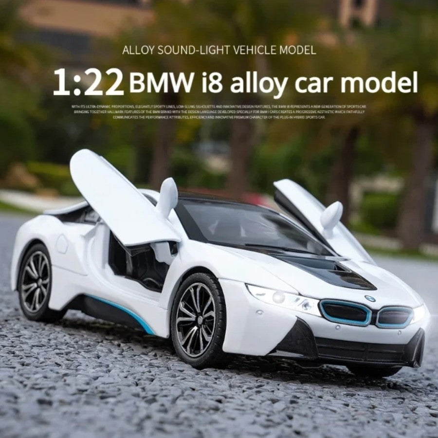 1:22 Diecast BMW i8 Luxury Model Car