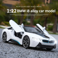 1:22 Diecast BMW i8 Luxury Model Car