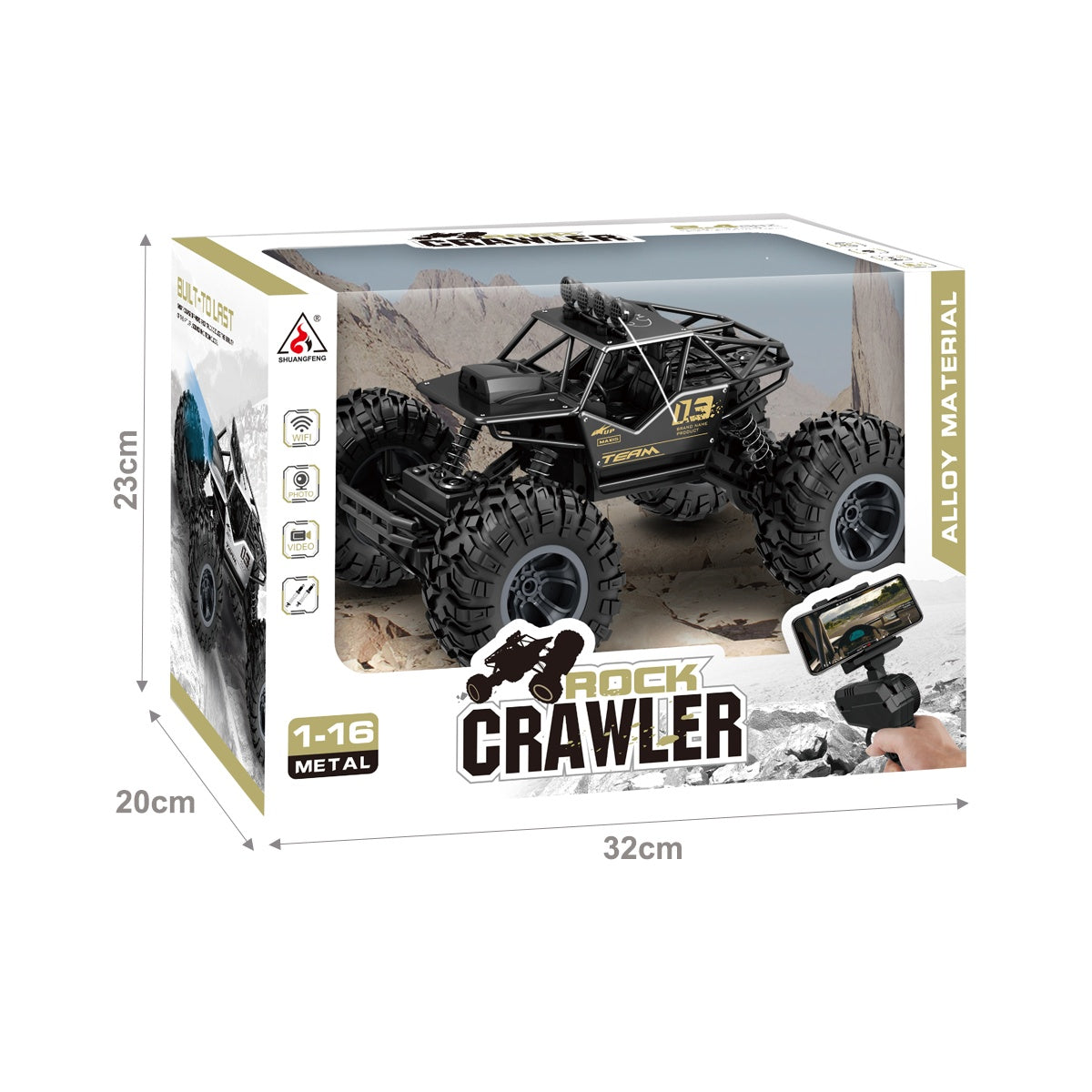 2.4GHz RC 1:16 Alloy Rock Crawler With Camera