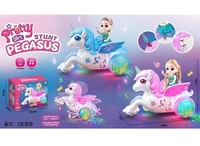 Thumbnail for Electric Pretty Girl Riding Horse Toy With Light & Music