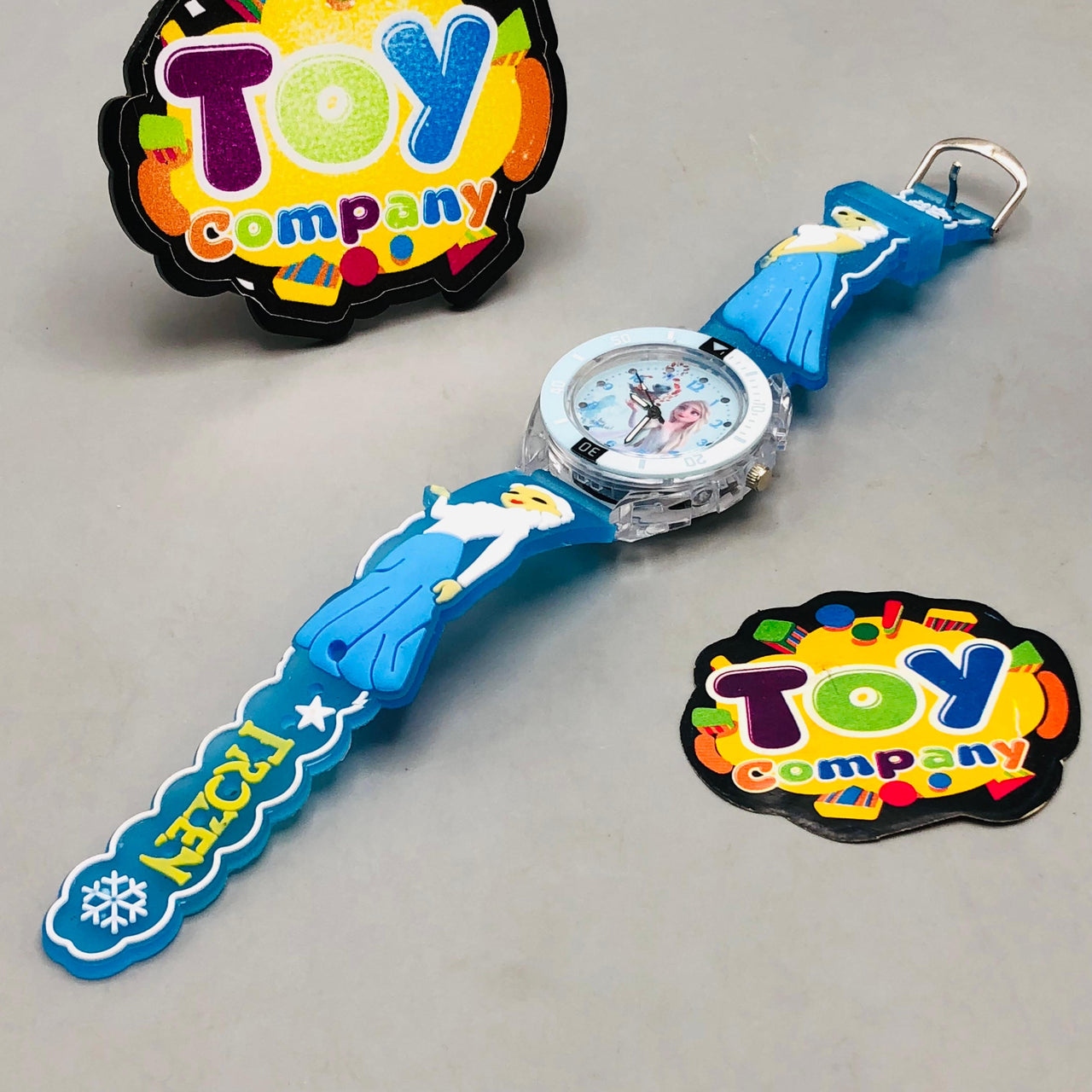 Frozen Themed Lighting Watch With Acrylic Box