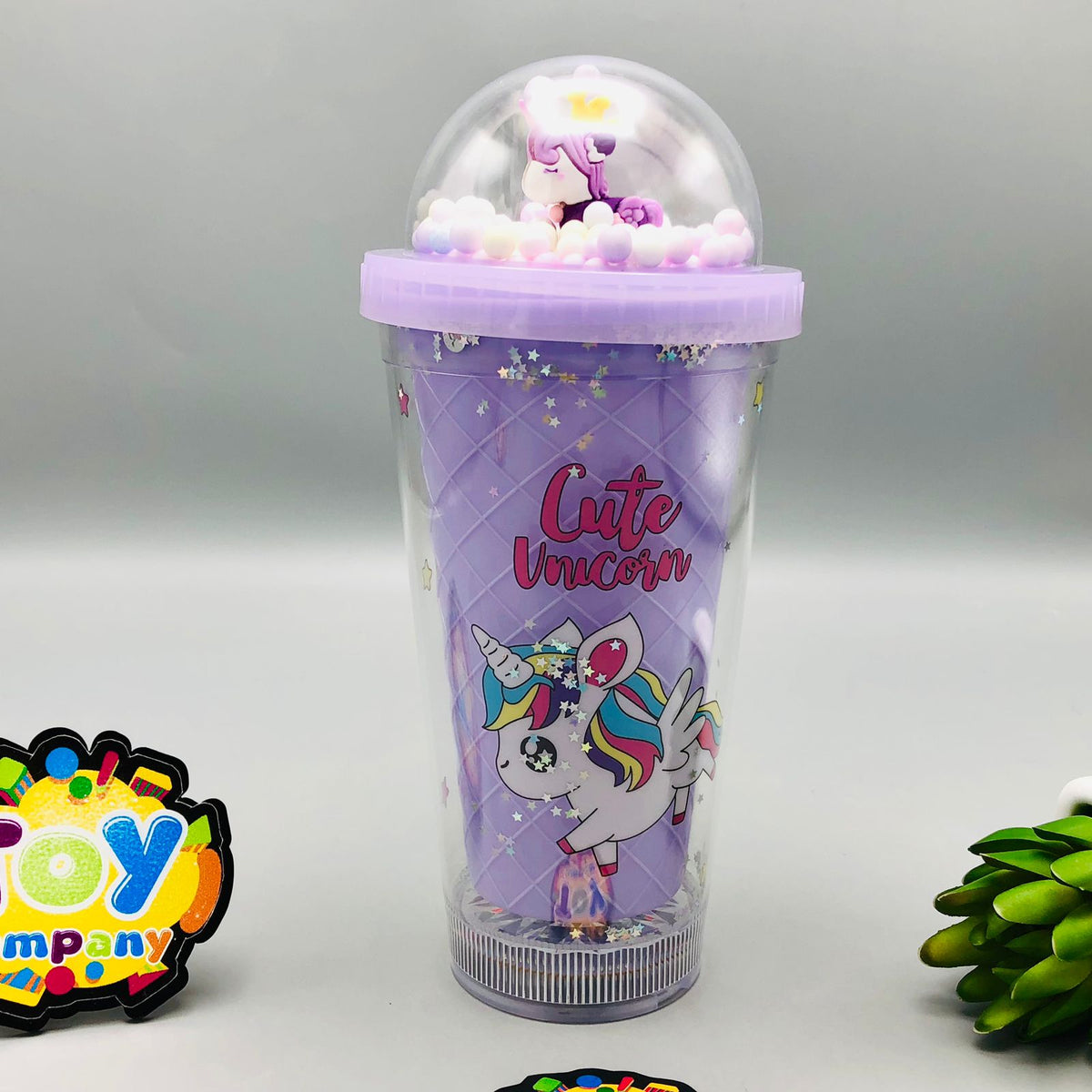 Premium Glitter Unicorn Water Mug With Cool Lights