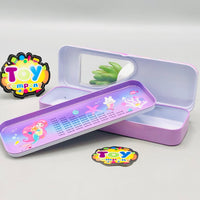 6Pcs Mini Mermaid Themed Tin Geometry Box