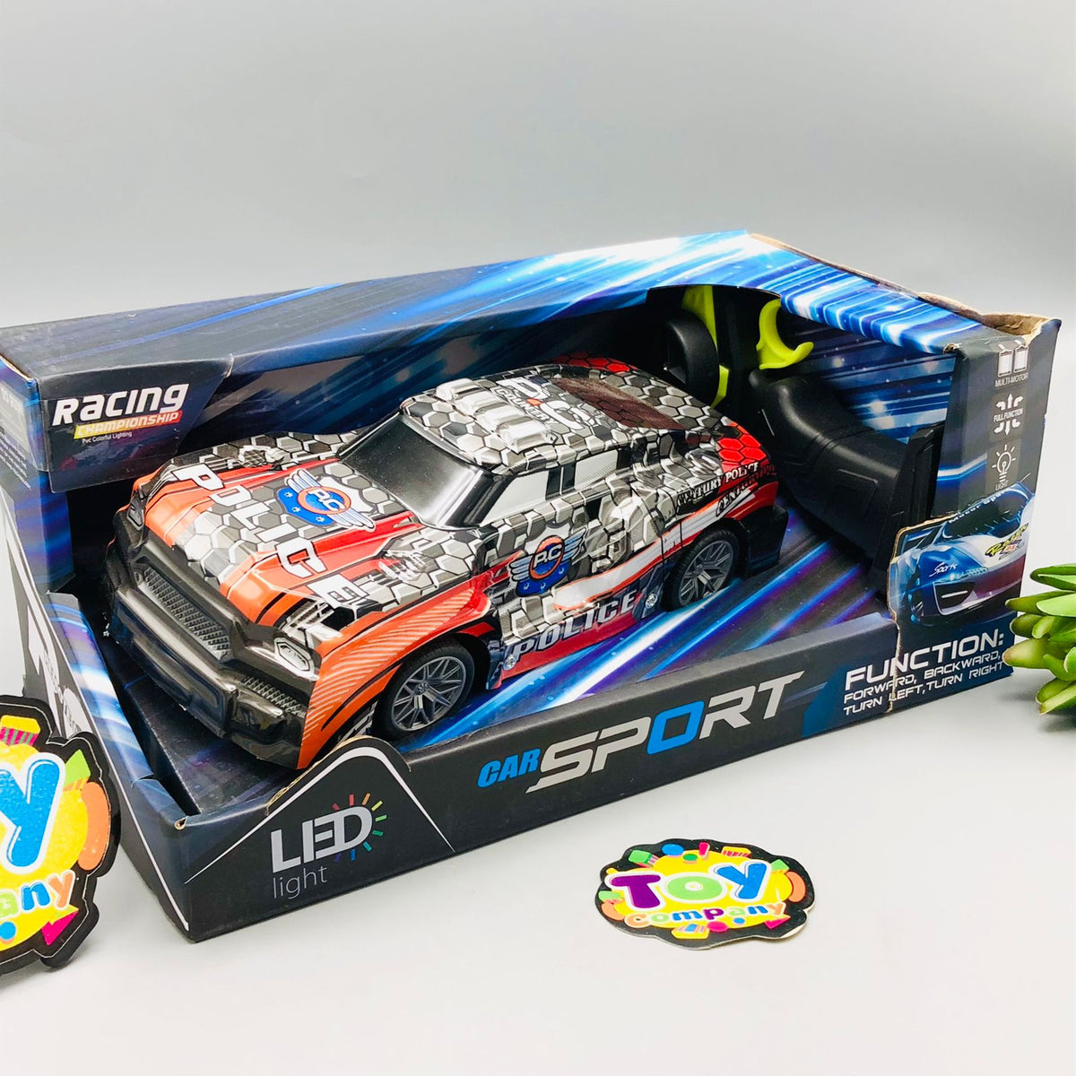 Remote Control LED Lights Racing Car