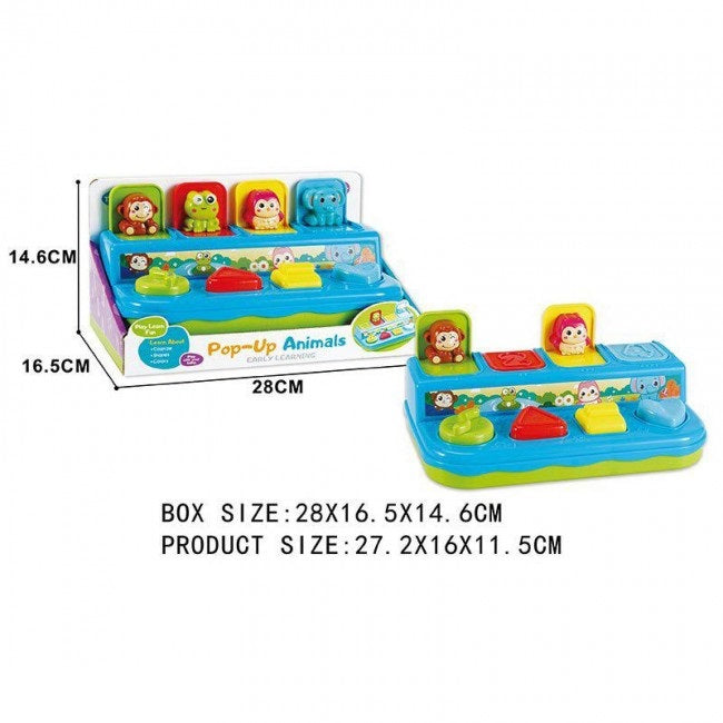 Manual Interactive Pop-up Animal Activity Toy