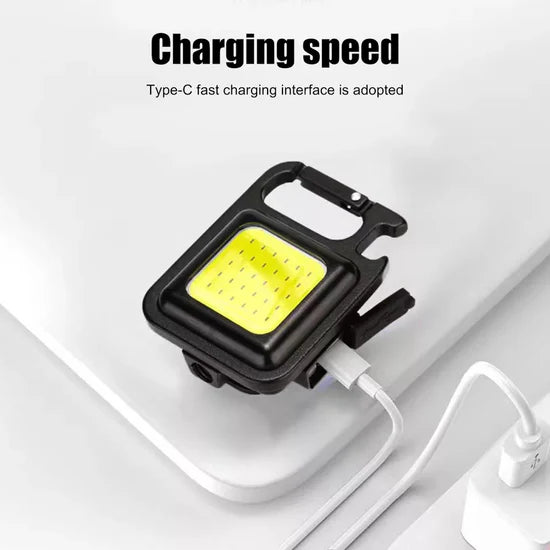 Mini COB Rechargeable Keychain Light