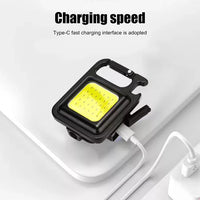 Mini COB Rechargeable Keychain Light